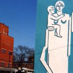 Funky bus station mural, Izhevsk.