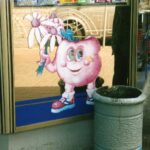 'Zhivchik'- fizzy Ukrainian apple drink with remarkable restorative powers. Next to a bin in Kiev.