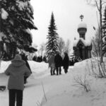 Approaching the temple.