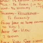 Ukrainian exorcist tour itinerary.