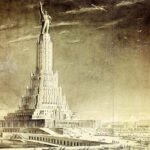 The Palace of Soviets: another impossible Russian tower. In the end the foundation pit was turned into an open air swimming pool.