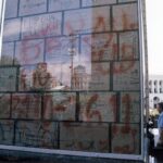 It's never to early to start writing history - orange revolution graffiti preserved forever on Independence Square, Kiev.